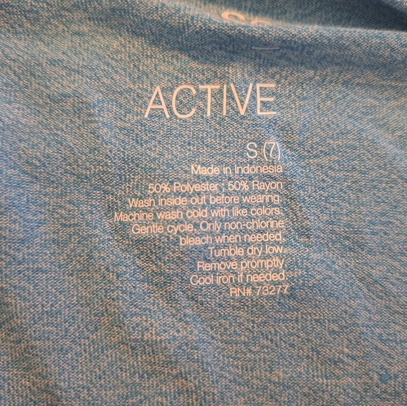 So Active girls size 7 short sleeve blue shirt, knot front bottom, New - Picture 4 of 4